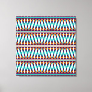 Aztec Chevron #8 at VictoriaShaylee Canvas Print