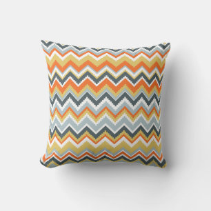 Aztec Chevron #9 @ VictoriaShaylee Throw Pillow