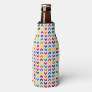 Aztec Chevron colourful Bottle Cooler