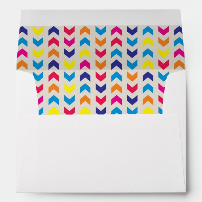 Aztec Chevron colourful Envelopes (Back (Bottom))