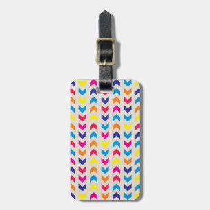 Aztec Chevron colourful Luggage Tag