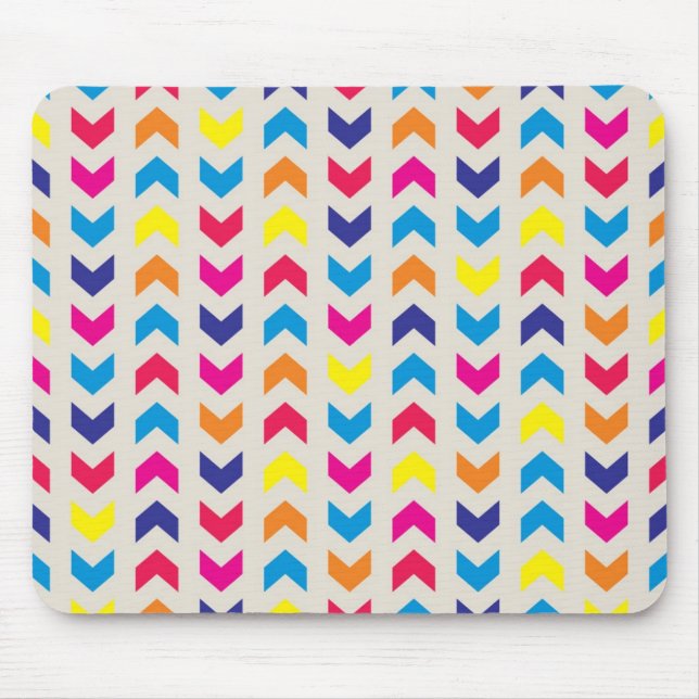 Aztec Chevron colourful Mouse Pad (Front)