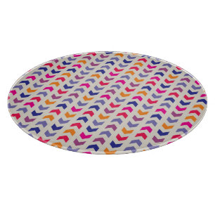 Aztec Chevron colourful pattern Cutting Board