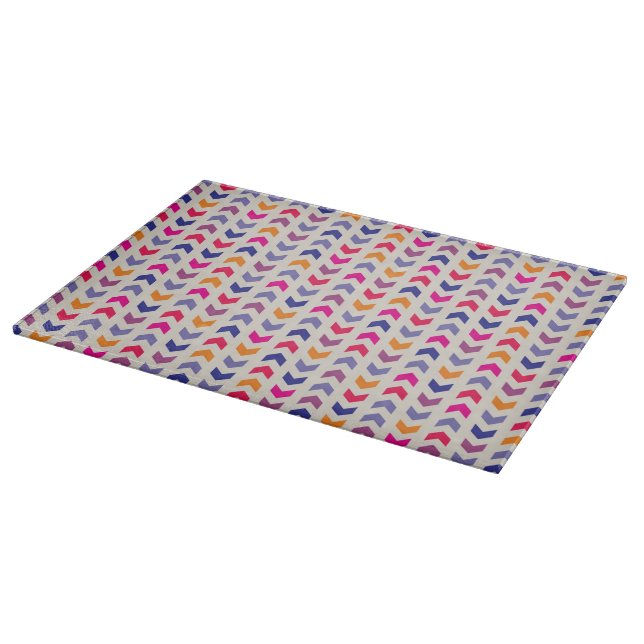 Aztec Chevron colourful pattern Cutting Board (Corner)