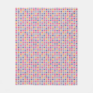 Aztec Chevron colourful pattern Fleece Blanket