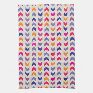 Aztec Chevron colourful pattern Kitchen Towel
