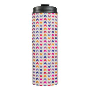 Aztec Chevron colourful pattern Thermal Tumbler