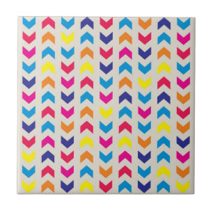 Aztec Chevron colourful Tile