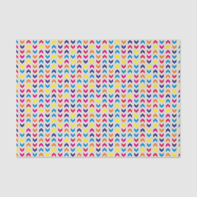 Aztec Chevron colourful Tissue Paper (Front)