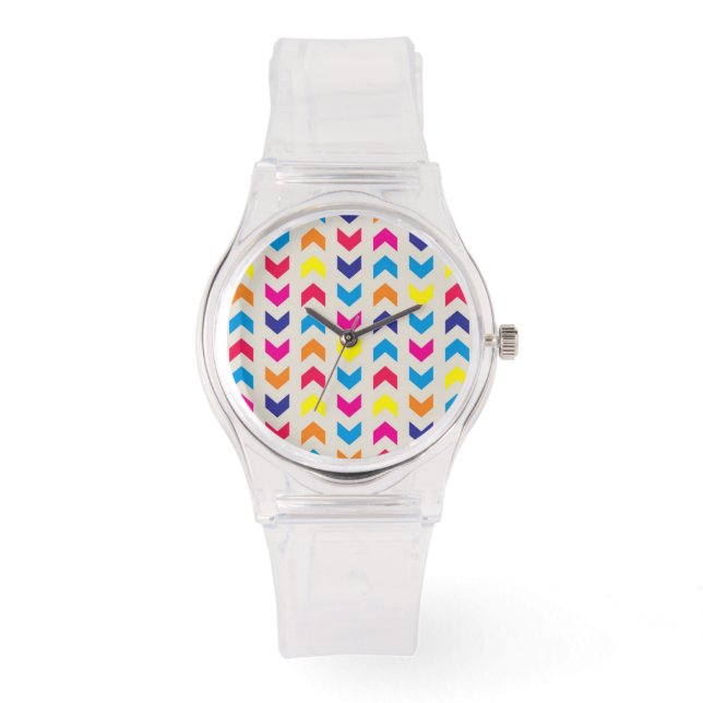 Aztec Chevron colourful Watch (Front)