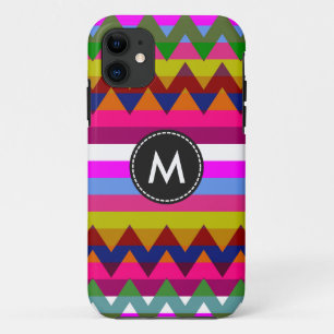 Aztec Chevron Stripes Pattern #4 iPhone 11 Case
