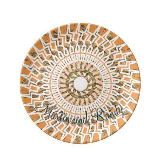 Aztec Circle Photo Template Plate