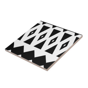 Aztec - Classic Black And White Tile #2