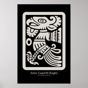Aztec Cuauhtli - Eagle (Putty) Print