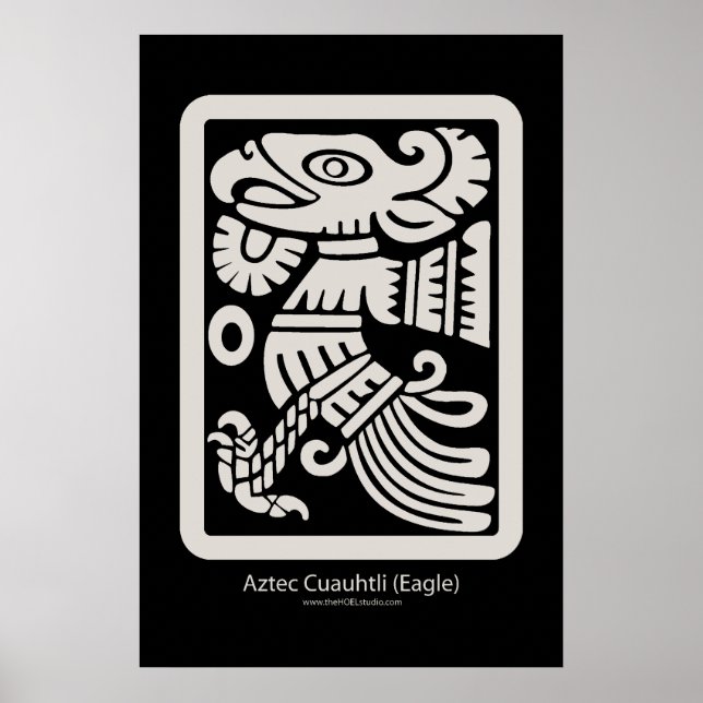 Aztec Cuauhtli - Eagle (Putty) Print (Front)