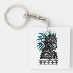 Aztec Culture Mayan Indigenous People Keychain