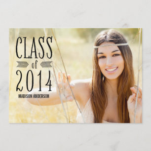 Aztec Dark 2014 Graduation Party Invitation
