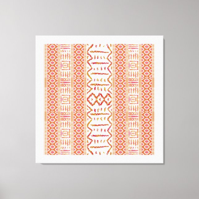 Aztec Design Canvas Print (Front)