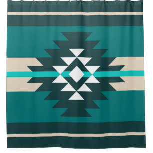 Aztec design in turquoise colour