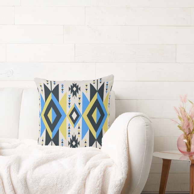 Aztec Design Throw Pillow (Couch)