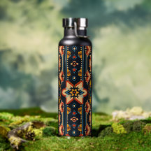 Aztec Design Water Bottle