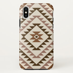 Aztec Diamond Motif Design Browns+Cream Case-Mate iPhone Case