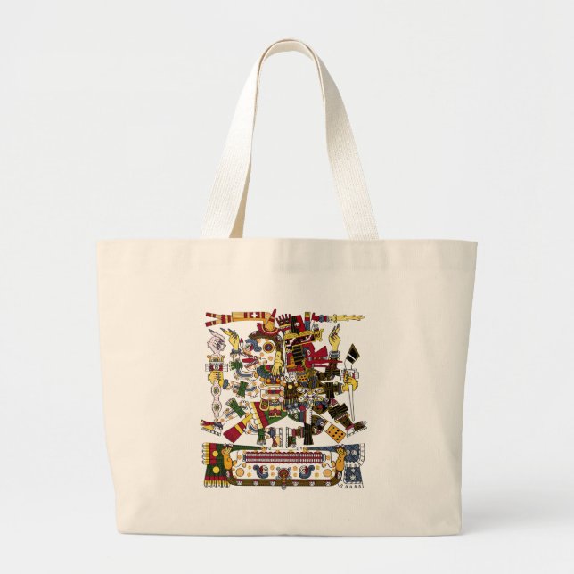 Aztec Duality Large Tote Bag (Front)