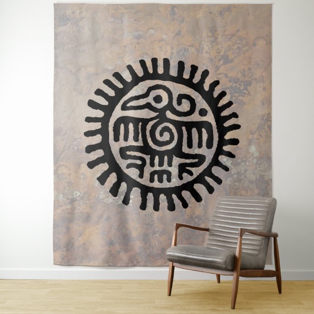 Aztec Eagle Tapestry (In Situ)