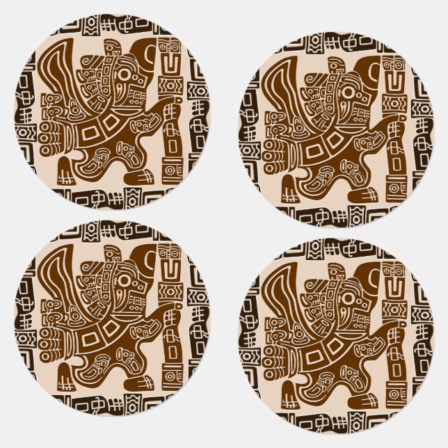 Aztec Eagle Warrior Tribal Ancient Art (Group)