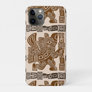 Aztec Eagle Warrior Tribal Ancient Art iPhone 11 Pro Case