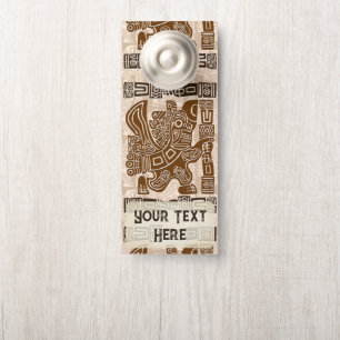 Aztec Eagle Warrior Tribal Ancient Art Door Hanger