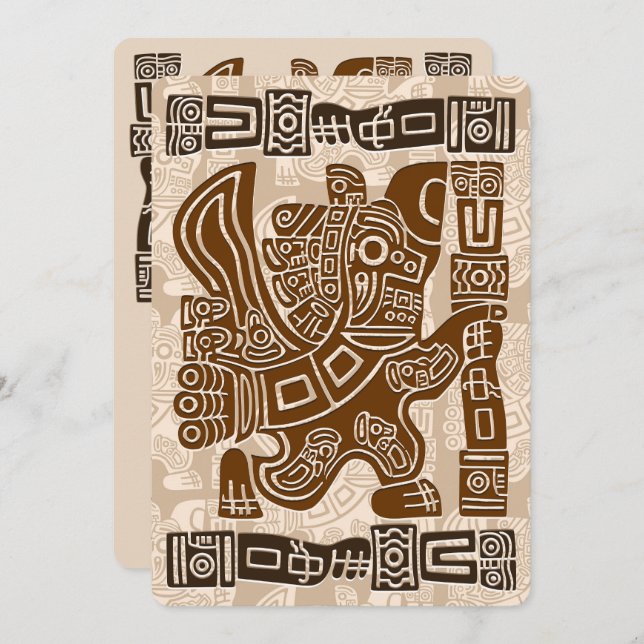 Aztec Eagle Warrior Tribal Ancient Art Program (Front/Back)