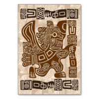 Aztec Eagle Warrior Tribal Ancient Art