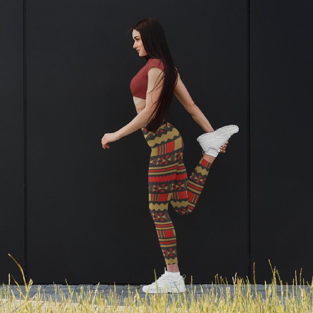 Aztec Elements Capri Leggings (Creator Uploaded)