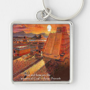 Aztec Empire & Proverb Gifts Tees & Cards Keychain