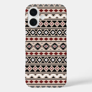 Aztec Essence II Ptn Black White Grey Red Sand iPhone 16 Case