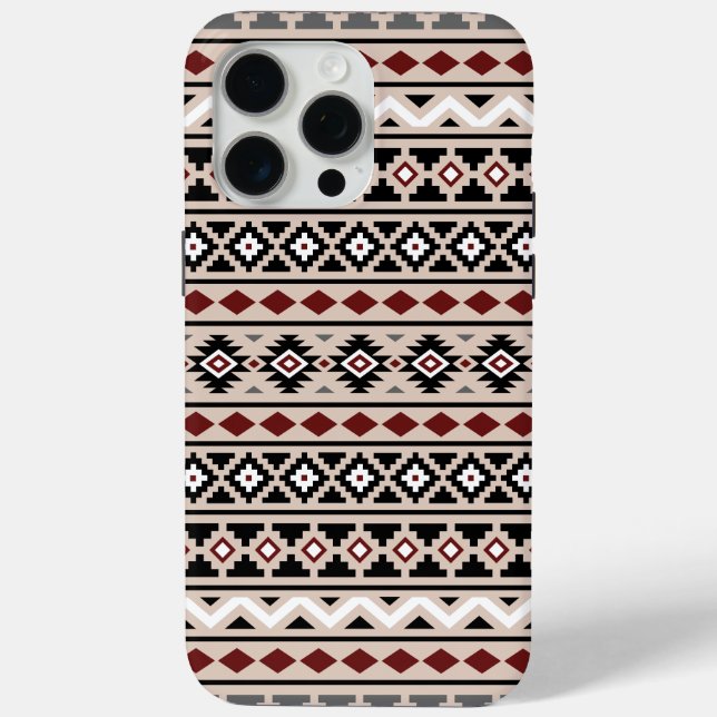 Aztec Essence II Ptn Black White Grey Red Sand Case-Mate iPhone Case (Back)