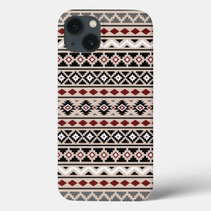 Aztec Essence II Ptn Black White Grey Red Sand iPhone 13 Case