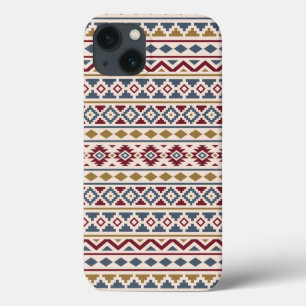 Aztec Essence II Ptn Red Blue Gold Cream iPhone 13 Case