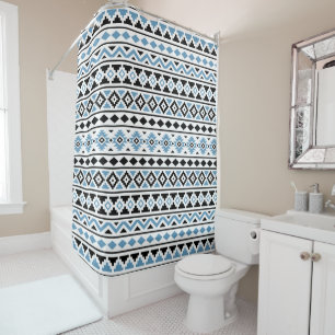 Aztec Essence Pattern II Blue Black White