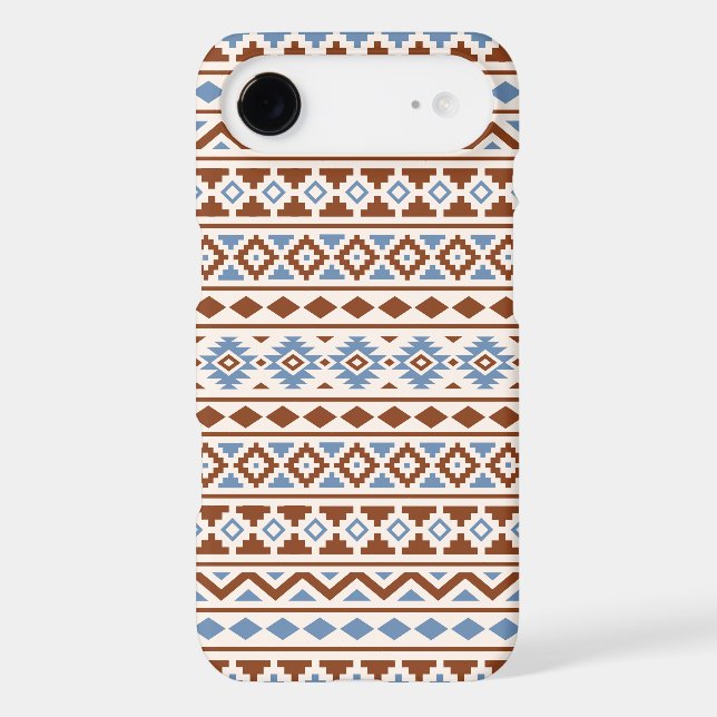 Aztec Essence Pattern II Rust Blue Cream (Back)