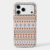 Aztec Essence Pattern II Rust Blue Cream