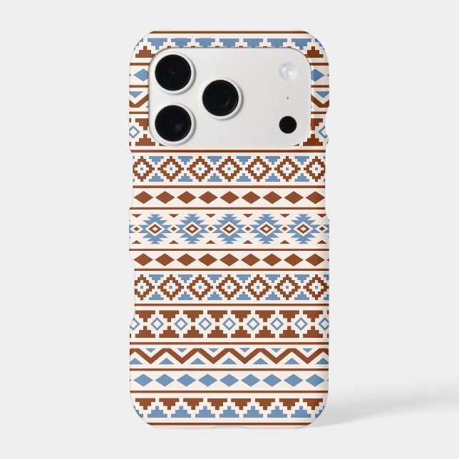 Aztec Essence Pattern II Rust Blue Cream (Verso)
