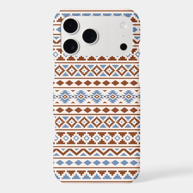 Aztec Essence Pattern II Rust Blue Cream (Back)