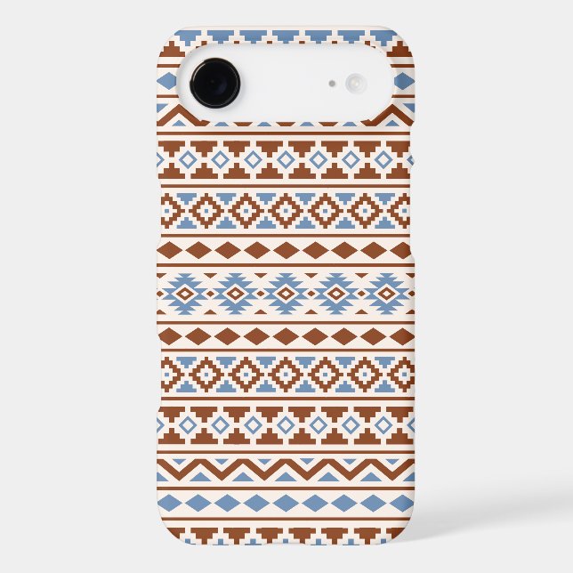 Aztec Essence Pattern II Rust Blue Cream (Back)