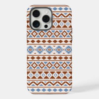 Aztec Essence Pattern II Rust Blue Cream