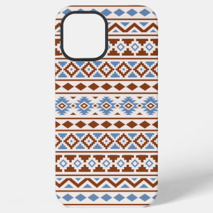 Aztec Essence Pattern II Rust Blue Cream iPhone 12 Pro Max Case