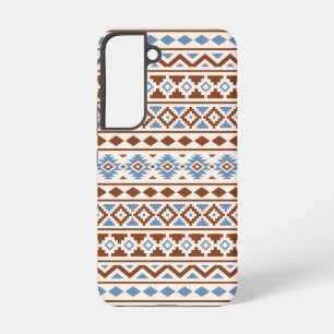 Aztec Essence Pattern II Rust Blue Cream Samsung Galaxy Case