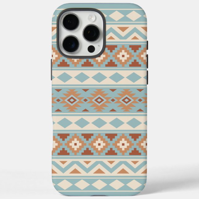 Aztec Essence Ptn IIIb Blue Cream Terracottas Case-Mate iPhone Case (Back)