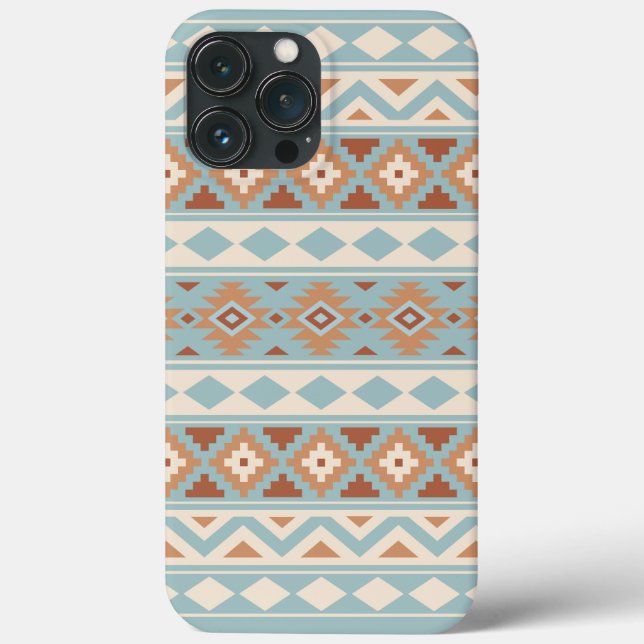 Aztec Essence Ptn IIIb Blue Cream Terracottas Case-Mate iPhone Case (Back)